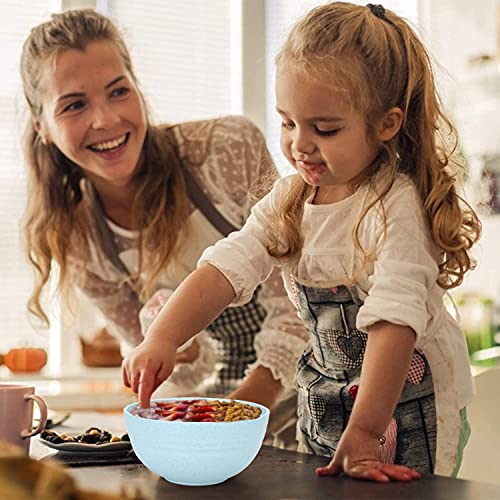 Homestockplus Cereal Bowls 24 OZ Microwave and Dishwasher Safe Bowl BPA Free E-Co Friendly Bowl Set Mixed Color for Cereal, Salad, Soup, Rice[Set of 8] - Thumbnail 7