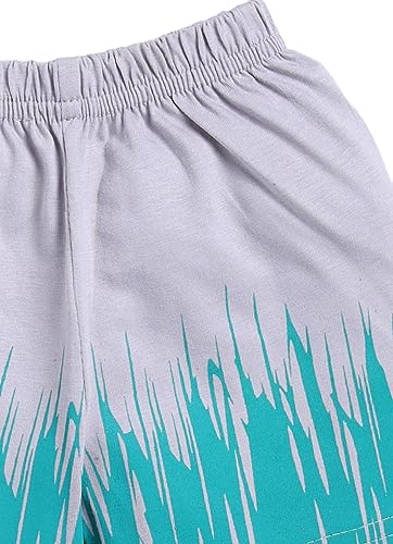 Image of CUTOPIES Boys & Girls Steel Grey Sleeveless T-shirt and Shorts Set (Pack of 1) Baby Boys' Clothing Sets