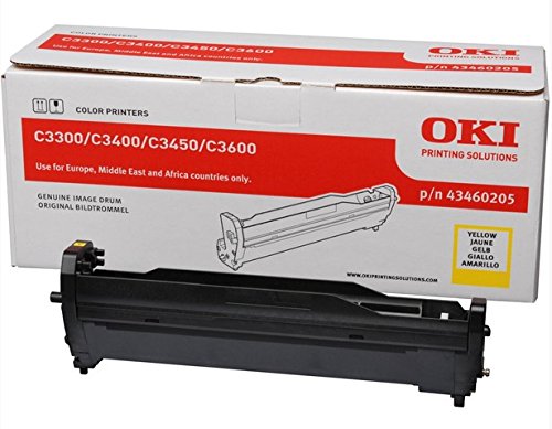 OKI 43460205 C33 C34 tambour jaune d'origine pour imprimante laser