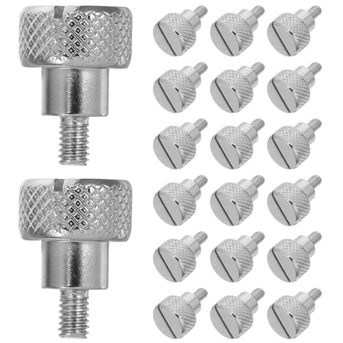 Alipis 20 Viti a Testa Zigrinata per Piedino Premistoffa Macchina da Cucire Vite di Fissaggio Asta 5 MM Ricambio Compatibile per Uso Domestico e Professionale Sostituzione Rapida