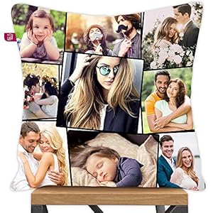 K1Gifts Satin Cushion (12 X 12 Inch, White)