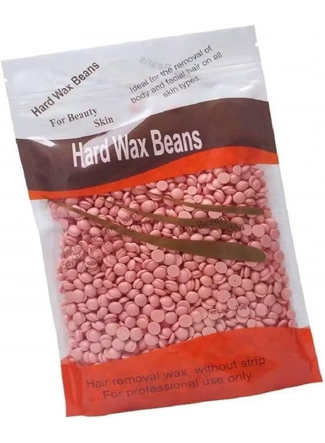 Hard Wax Beans for Painless Hair Removal, Brazilian Waxing for Face, Eyebrow, Back, Chest, Bikini Areas, Legs At Home 300g (10 Oz)