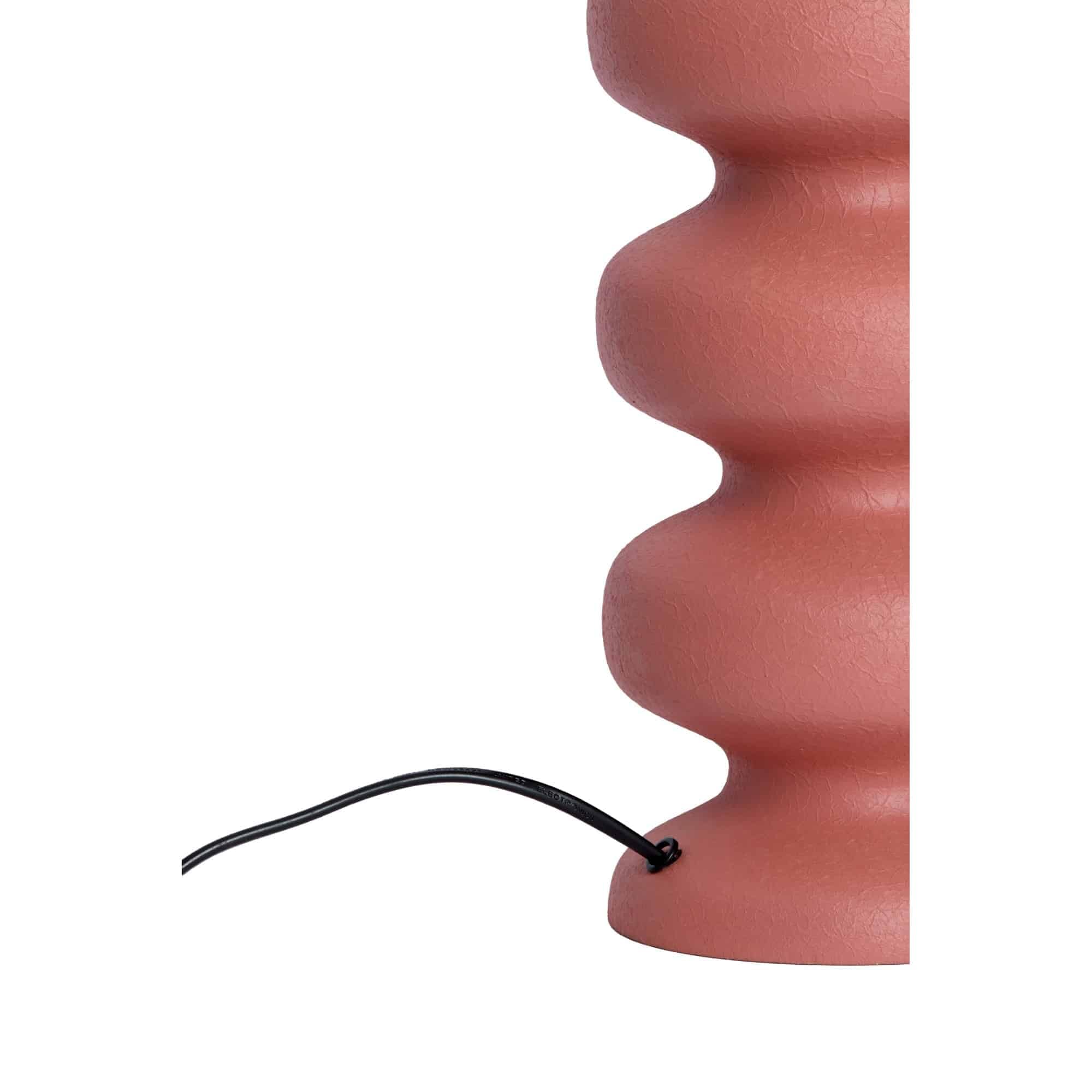 Light & Living Pied de lampe Soroca - Rose - Ø 15 x 42 cm - Rond - Métal - Pied de lampe de table - Lampe de salon et chambre à coucher
