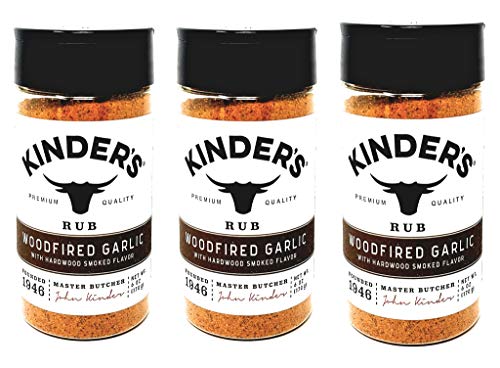 Kinders Woodfired Garlic Rub Bulk Pack of 3 Bottles - 6 oz Per Bottle - 18 oz Total of Premium Quality Kinders Rub image 5