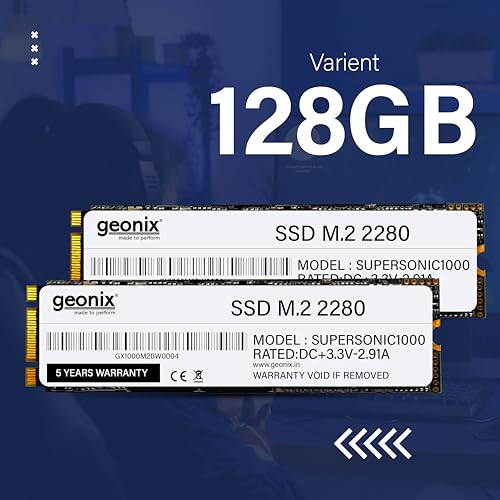 GEONIX M.2 Internal Solid State Drive/SSD 6Gb/s, Fast Performance, Read/Write - 570/500 MB/s, Quad Channel Controller Compatible with PC and Laptop | 5years Warranty | 128GB Storage 2 51MTqErjIsL