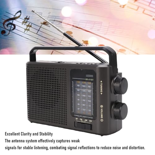 Radio portátil Zopsc AM FM SW Bluetooth recargable miniatura 4