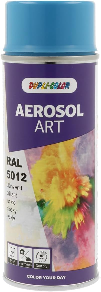 Duplicolor 733017 Spray Aérosol Art RAL 5012, Brillant, 400 ML