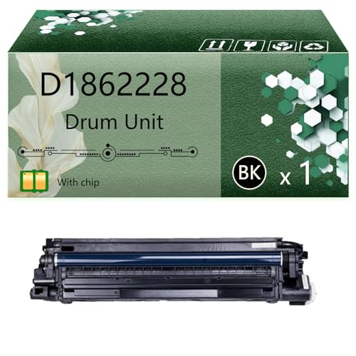 D1862228 Drum Unit Compatible for Ricoh MP C3503 C3003 C4503 C5503 C6003 Printers, Bright Colors, High Yield 400000 Pages, with Chips (1 Pack Black)