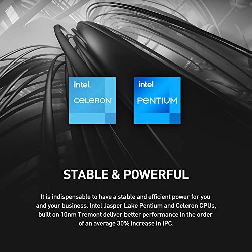 Image of msi Cubi N ADL Mini PC: Intel Celeron N100, Wi-Fi, Thunderbolt Type C, Black, Non-OS /Barebone: ADL-020BUS