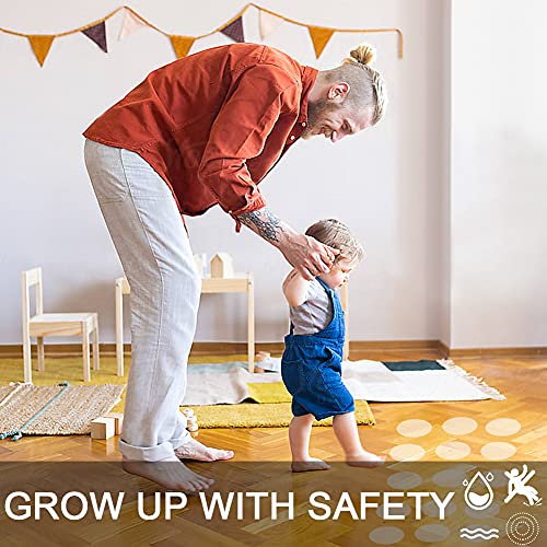 Daskfire Bath Tub Stickers, Non Slip Bathtub Treads, Anti Slip Shower Sticker, Safety Discs Decals Tape For Slippery Tubs Showeroom Floor Stairs(Slip Resistant Decals, Clear, 3.2" X 24 Pack) #TOP4