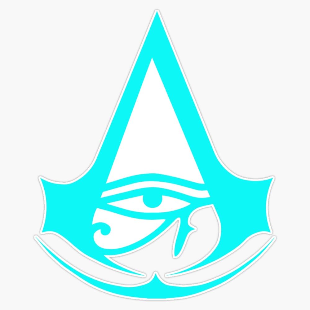 Assassin's Creed Blue Logo Sticker Vinyl Decal Bumper Sticker 5"