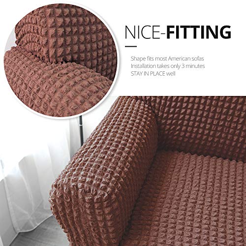 Niceec Brown Armchair Covers And Couch Cover Bundle #TOP1