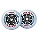 CLAS FOX Inline Skate Replacement Wheels With Wheels Bag 72mm/76mm with Bearings ABEC-9 and Floating Spacers for Blades Roller Hockey Skates, 85A Indoor & Outdoor (8-Pack) (76MM)