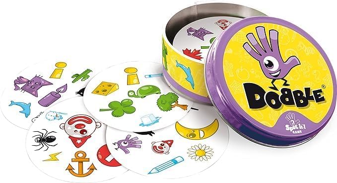 Image of Awestuffs Double Classic Card Game for Kids Ages 6+, 2 to 8 Players, Quick 15-Minute Playtime, Environmentally-Friendly Eco-Blister Packaging for Endless Fun and Entertainment