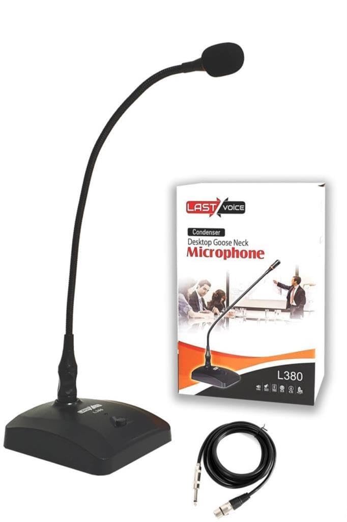 Lastvoice L-380 Profesyonel Masa Mikrofon (Işıklı Kürsü Mikrofon)