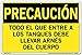 Vestil SI-C-80-D-AL-080-S Sign-Caution-80 18.5X12.5 Aluminum .080, Anyone Entering Tanks Must WEAR Body Harness, TODO EL QUE Entre A Los TANQUES Debe LLEVAR ARN?S DEL Cuerpo