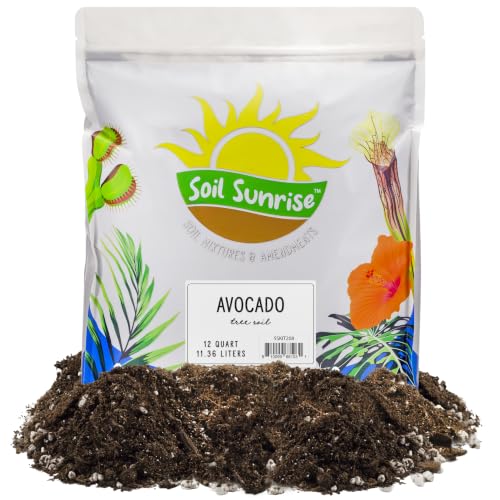 Soil Sunrise Avocado Tree Potting Soil Mix (12 Quarts) for Germinating, Growing and Repotting...
