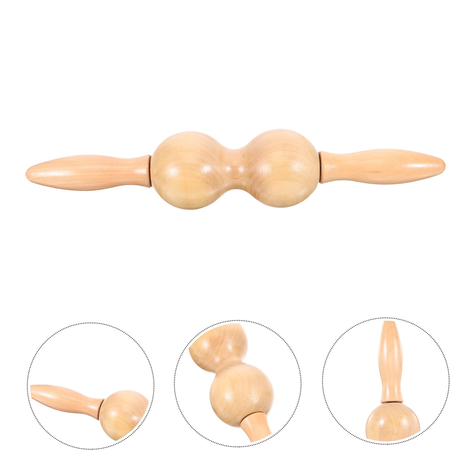 Anneome Massage stab aus Holz für Ganzkörper akupressur Ergonomisch Glatt Multifunktionales Massagegerät für Nacken Schultern Füße und Rücken Durchblutung und Entspannung