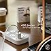 Cordinate Adapt 6 Widely Spaced Multiple Outlets Surge Protector Power Strip 8 ft Braided Extension Cord Flat Plug Electrical Extender for School Dorm Room Home Office 500 Joules, Gray, 80654