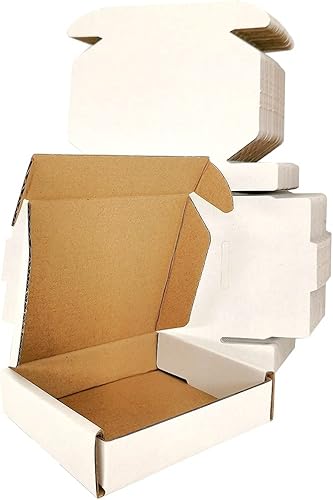 Miniatura 9 de Paquete de 50 unidades, caja de envío pequeña, caja blanca (6 x 4 x 2)