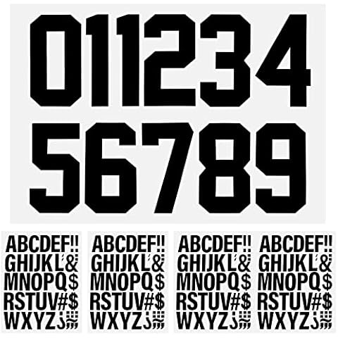 SAVITA 147PCS Iron-On Letters and Numbers Cover