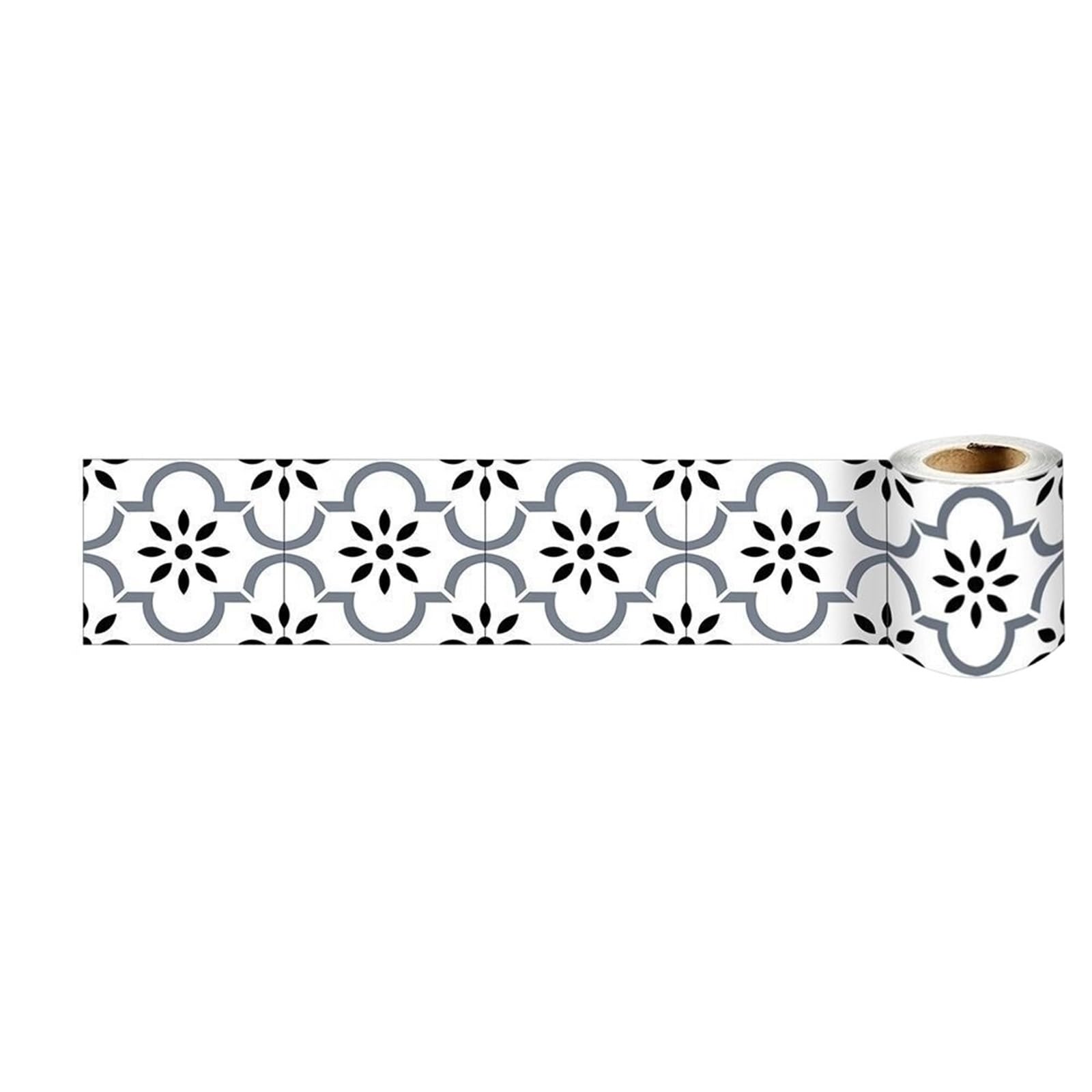 Gsclz Color04 Self Adhesive Waist Line Baseboard Wallpaper Borders Trim Skirting Wall Sticker Home Kitchen Bathroom Living Room Decor(Color04)