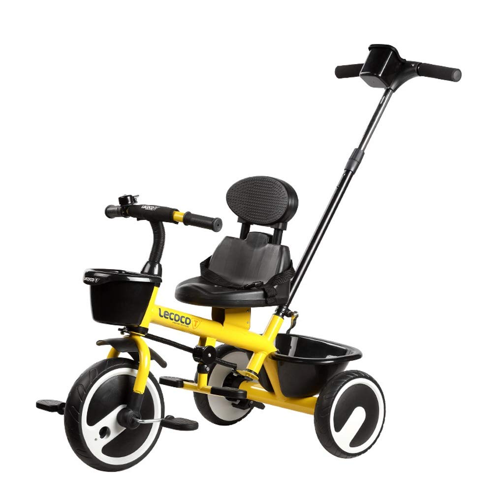 Amazon.co.jp: 三輪車 手押し棒付き 少年の女の子のためのトリサイクル