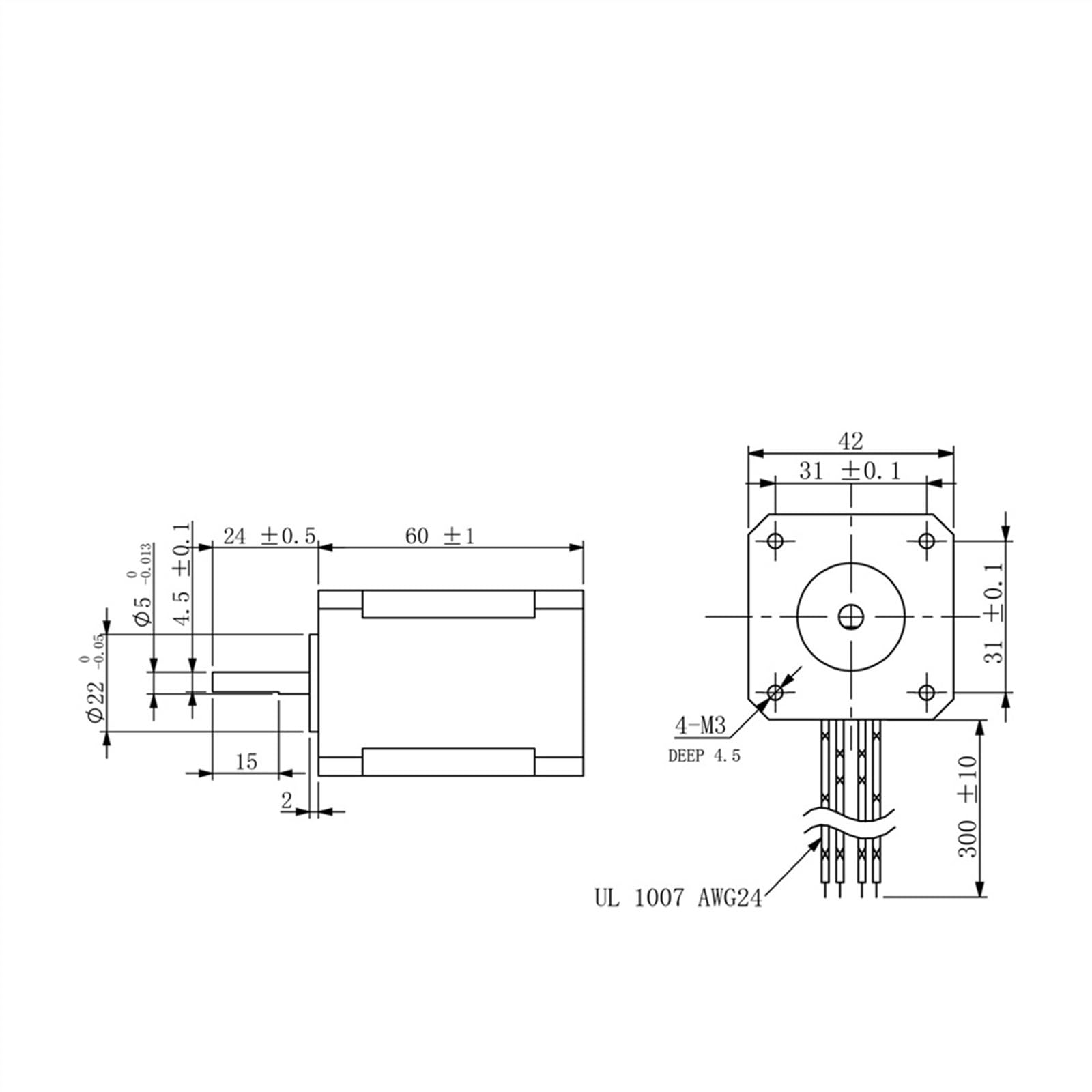 2-fazowy silnik krokowy Nema17 42mm 71Ncm 1,8A 4-kabel prowadzący do drukarki 3D CNC grawerująca frezarka,Precyzyjny obrót(3PCS)