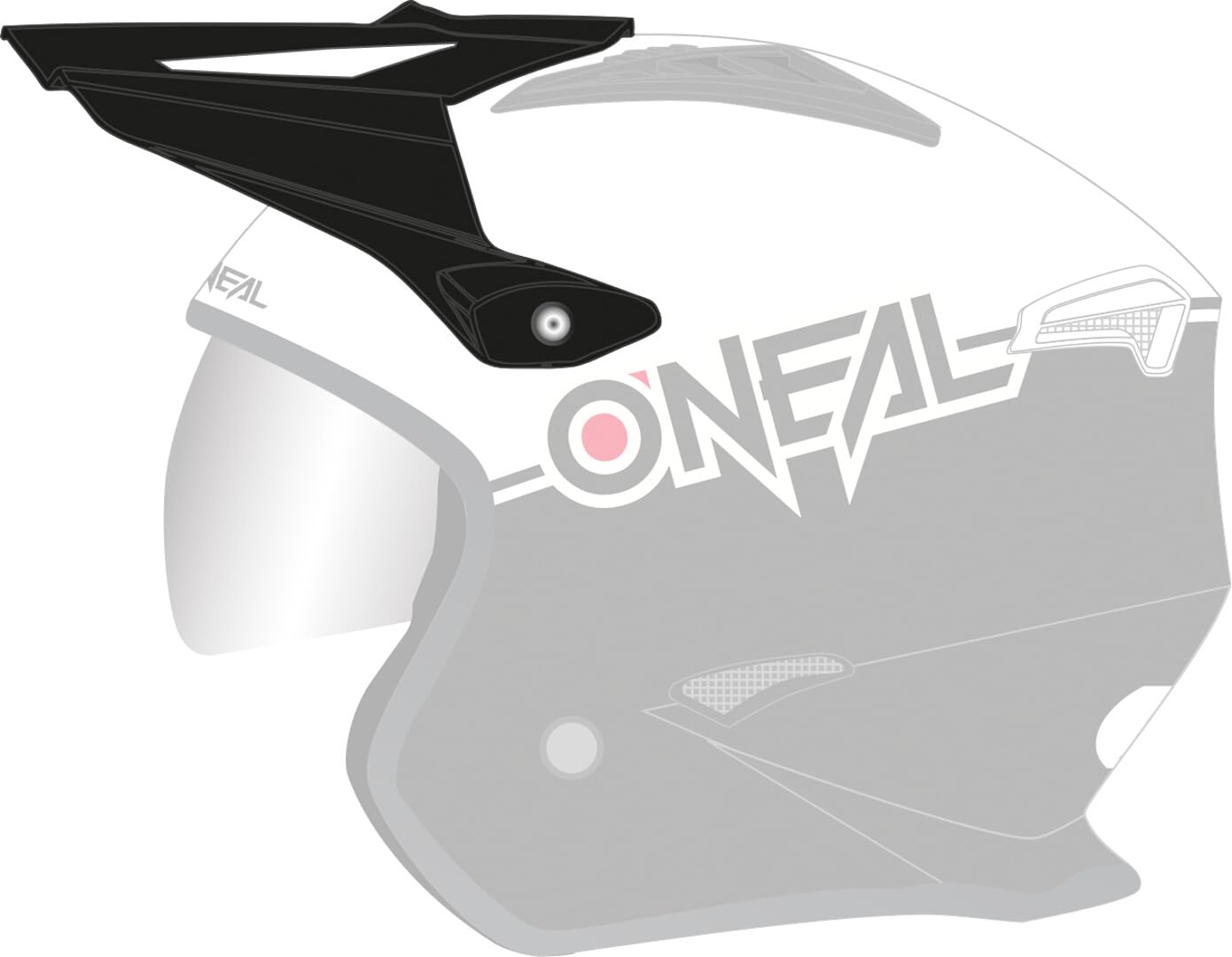 O'NEAL 0631-700 Visor Volt Cleft Black/White