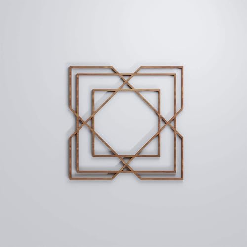 Miniatura 5 de Ekena Millwork WALW08X08X0250LWDWA Lakewood - Paneles de pared decorativos con calado, 7 38 pulgadas de ancho x 7 38 pulgadas de alto x 14 de alto,