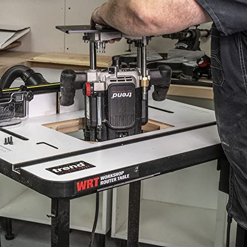 Trend T14 1/2 Inch Variable Speed Workshop Router, Perfect for Hand-Held & Router Table Use, 2300W, 240V, Black, T14EK 6 Trend T14 1/2 Inch Variable Speed Workshop Router, Perfect for Hand-Held & Router Table Use, 2300W, 240V, Black, T14EK - Image 6