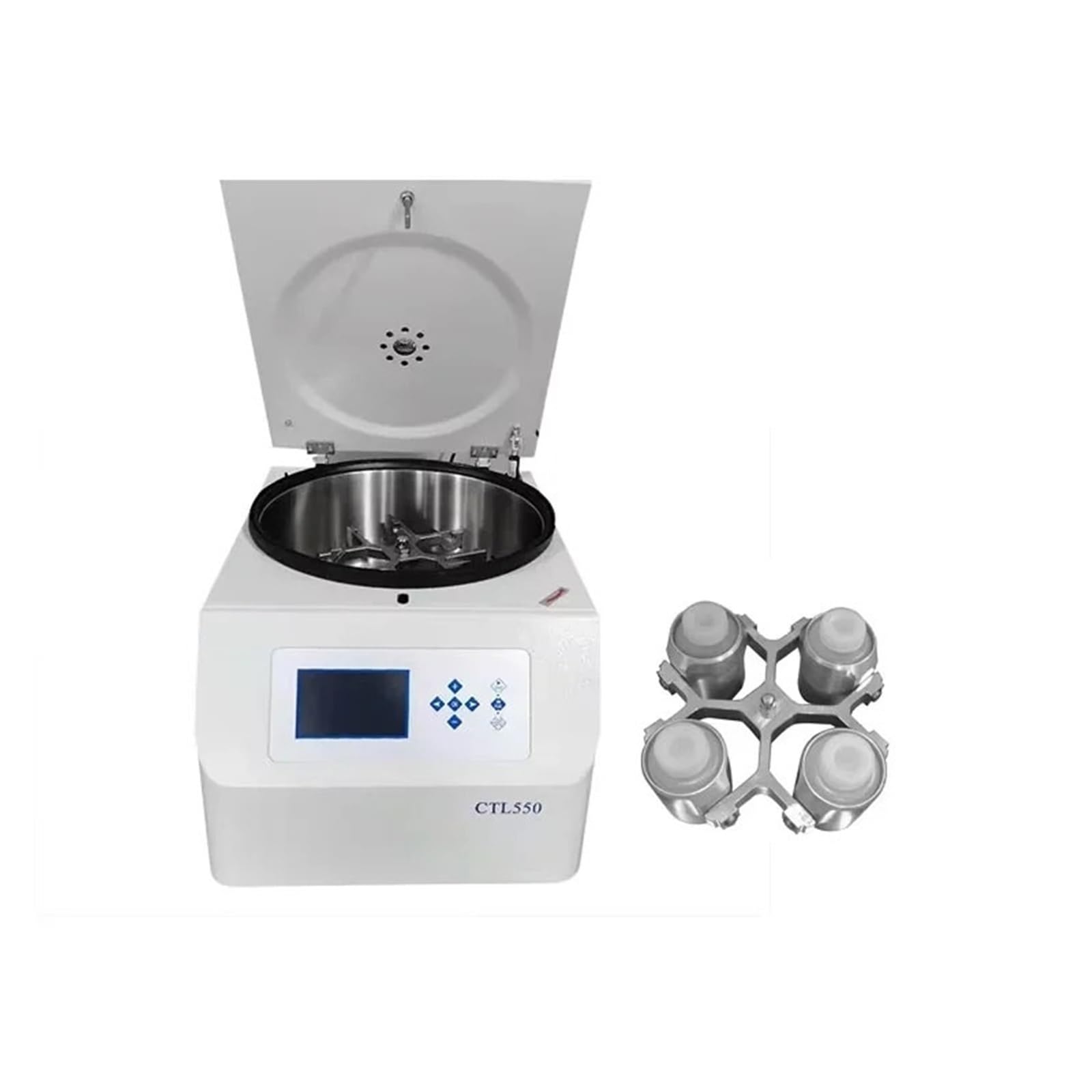 Centrífuga de mesa, Máquina Centrífuga De Laboratorio Clínico Baja Velocidad Y Gran Capacidad CTL550 Con Bloqueo Automático For Eliminación Pulpa En Barra | 4x500ml Swing RotoR