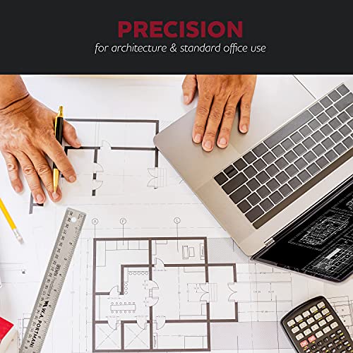 Snapklik.com : Metal Ruler 36 Inch - Stainless Steel Cork Back Metal ...