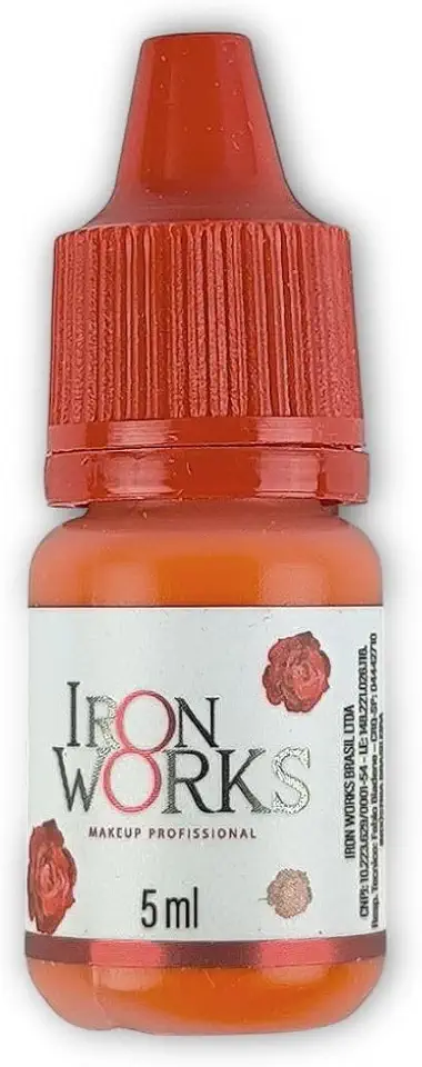 Pigmento Para Micropigmentação Mandarine 5ml Cor Intensa Alta Fixação Procedimento Labial