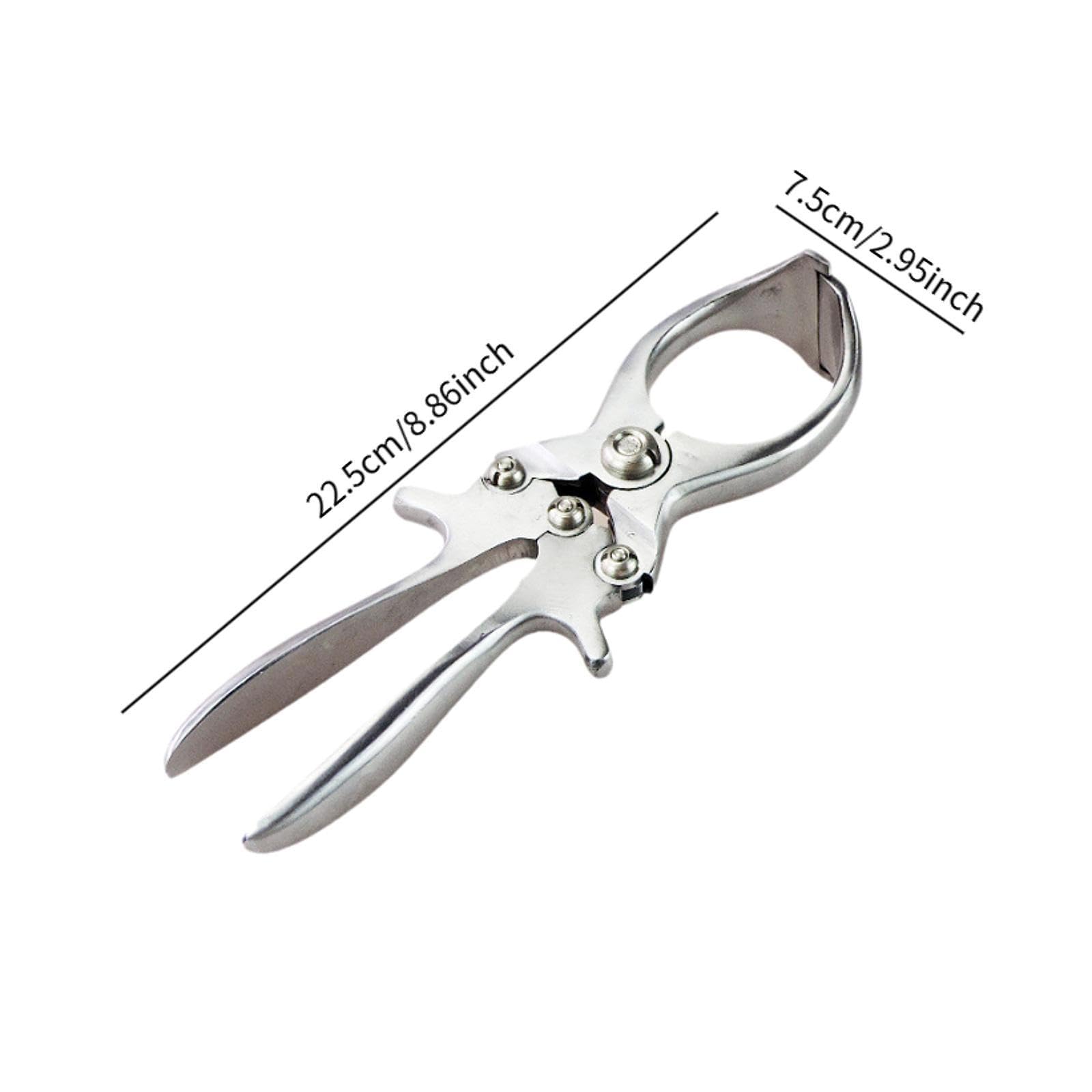 MagiDeal Pinza da castrante Castrazione acciaio inossidabile Elastratore di rimozione della coda veterinaria per bestiame per maialini di agnello