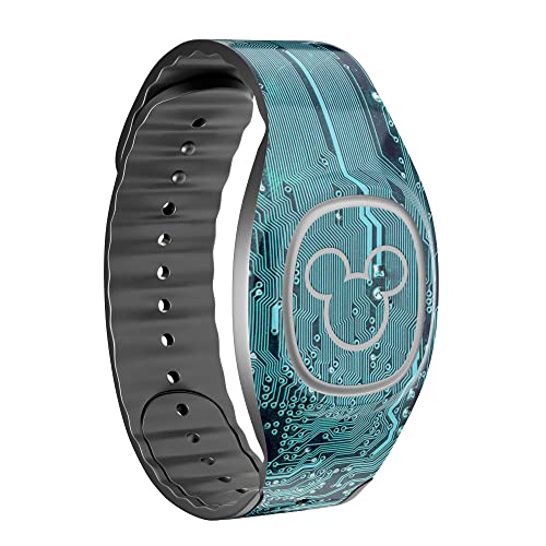 Design Skinz Electric Circuit Board V5 - Skin Decal Vinyl Full-Body Wrap Kit Compatible with The Disney MagicBand 2.0 (Disney MagicBand 2.0 Not Included)