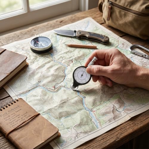 Medidor de distancia para mapas portátil para actividades outdoor miniatura 2