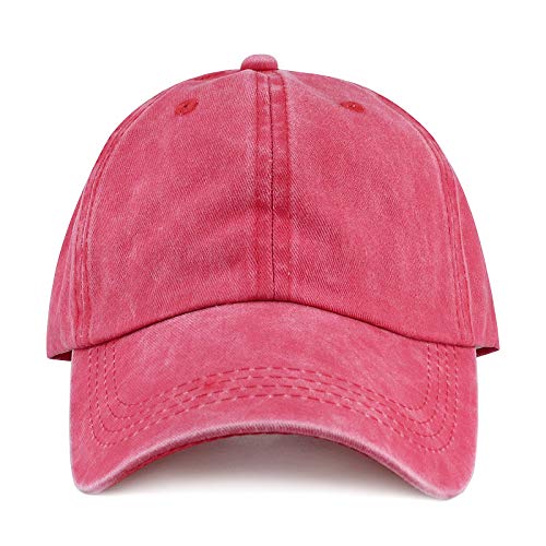 Image of Glamorstar Classic Unisex Baseball Cap Adjustable Washed Dyed Cotton Ball Hat