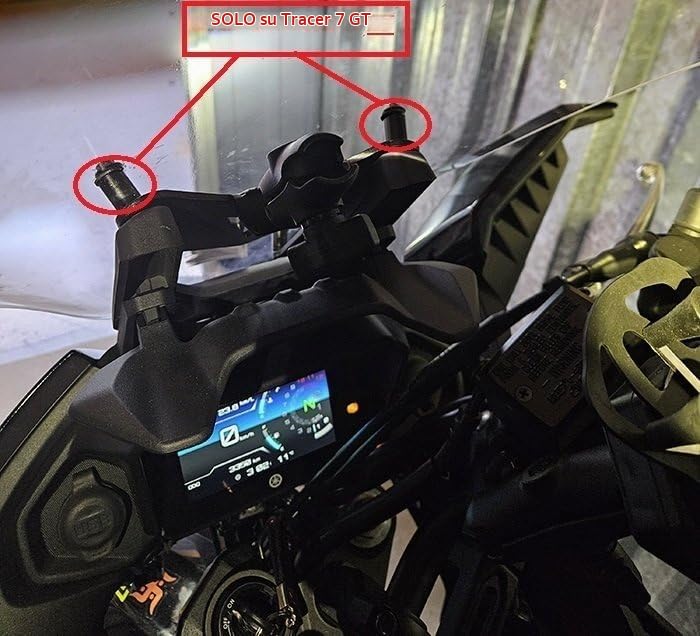 Supporto di montaggio per smartphone/GPS Cosmo con sfera RAM compatibile con Yamaha Tracer 7/GT 2021-2024