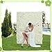 YOUMEHOME Flower Wall Backdrop Artificial Flowers - 5ftx3.74ft White Flower Wall Floral Wall Panels for Wedding Backdrop - Home Party - Baby Shower Decoration