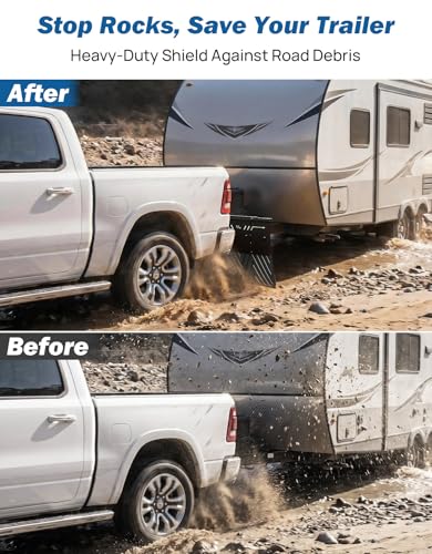 Image of JOYTUTUS 2.5 inch Hitch Mount Mud Flaps for Trucks & SUVs