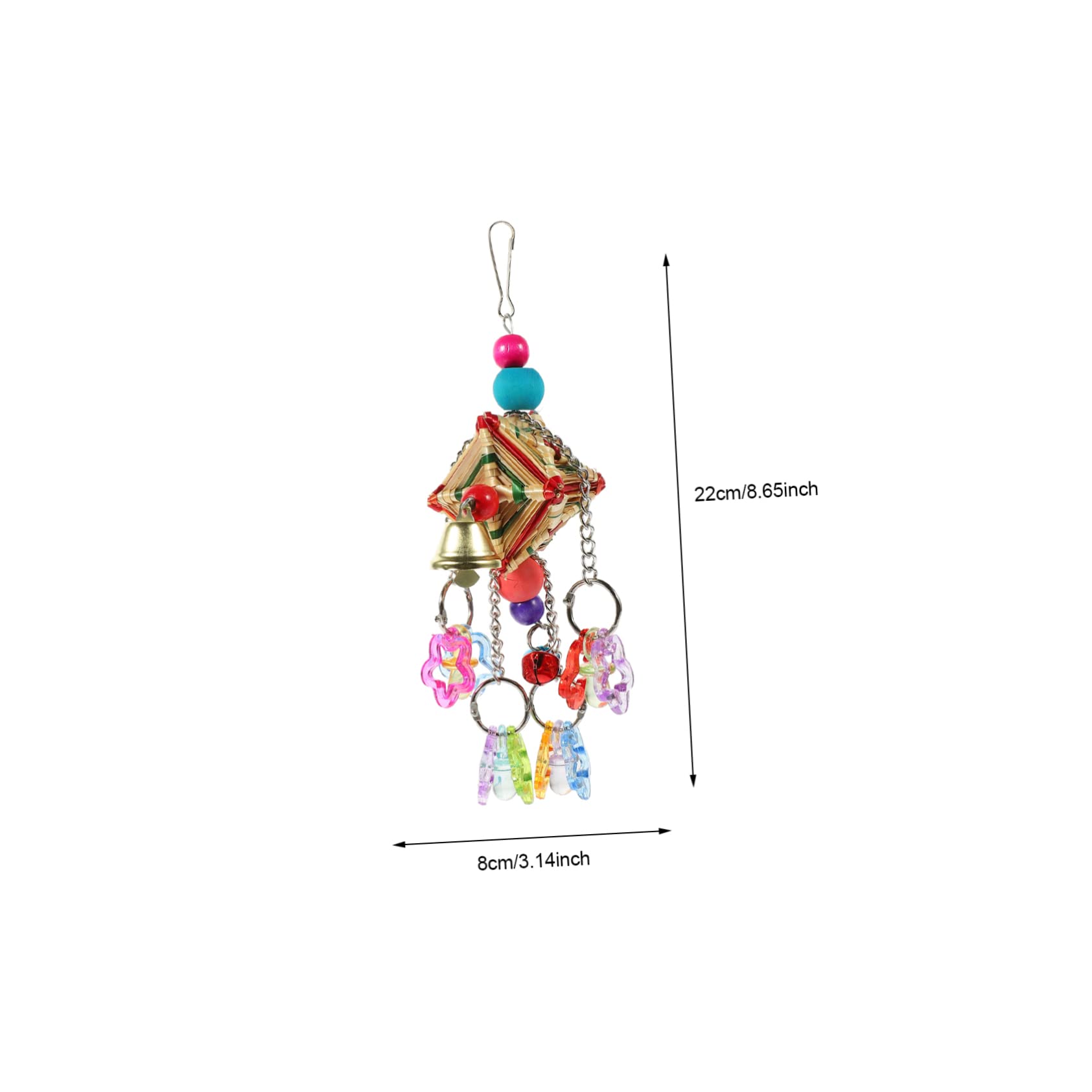 BESPORTBLE 5pièces Jou Mâcher Suspendu pour Perroquet Acrylique Accessoire Amusant pour Oiseaux De Compagnie Jou Grignoter Escalader pour Oiseaux