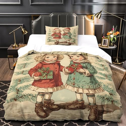 Housse de couette Noël avec fermeture éclair, le cadeau de lit parfait - 5