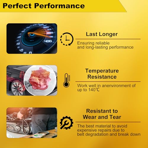 Image of 6PK2139 Serpentine Belt V-Ribbed Drive Belt Compatible with V8 20-22 F53 /F59,21-23 F650 /F750 7.3L,10-11 Soul,Replace K060842