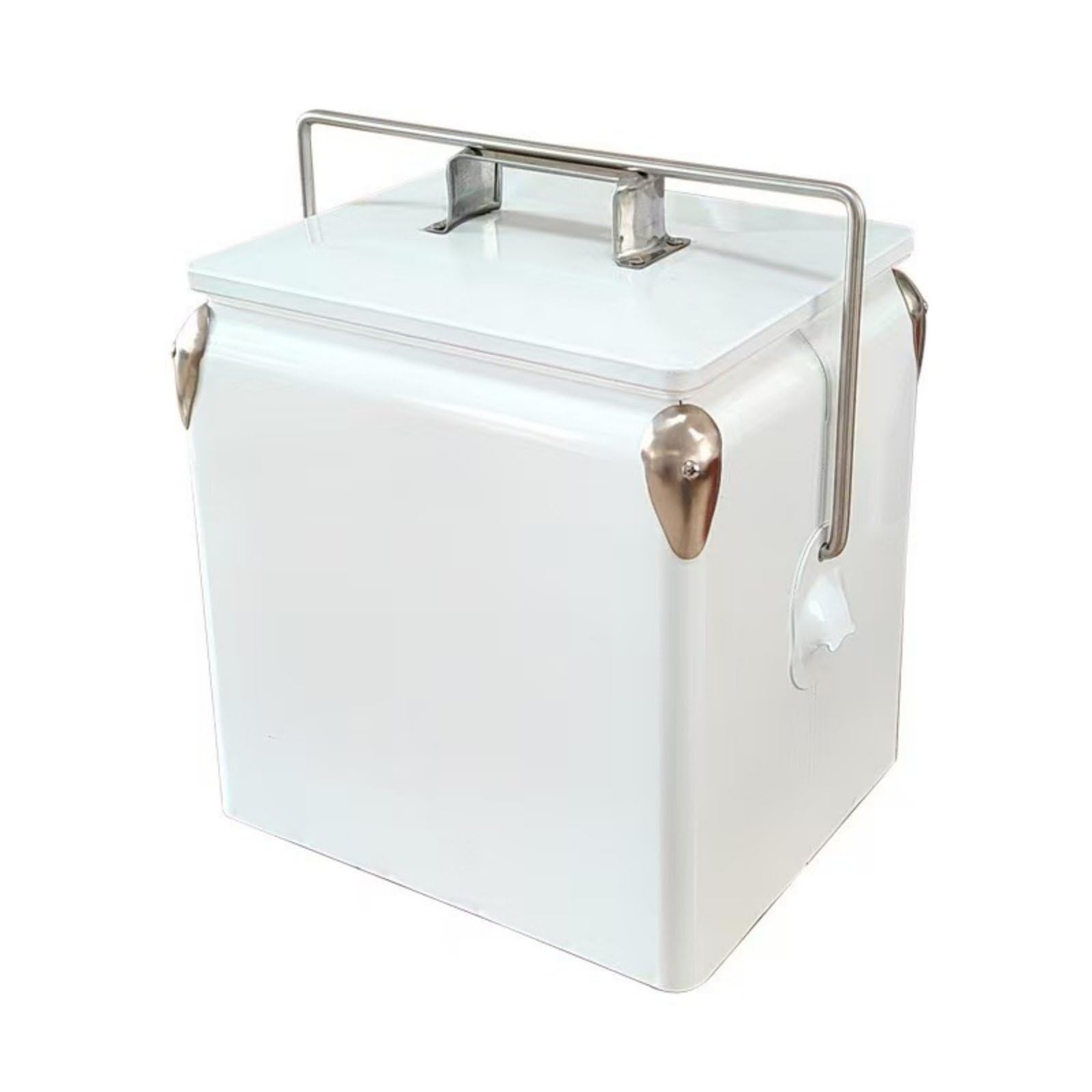 Colcolo Kühlbox Isolierte Kühlbox Kühltasche Kühltruhe mit Metallkörper Und Isolierung zur Lagerung von EIS Und Snacks Einfach zu Transportieren Und zu