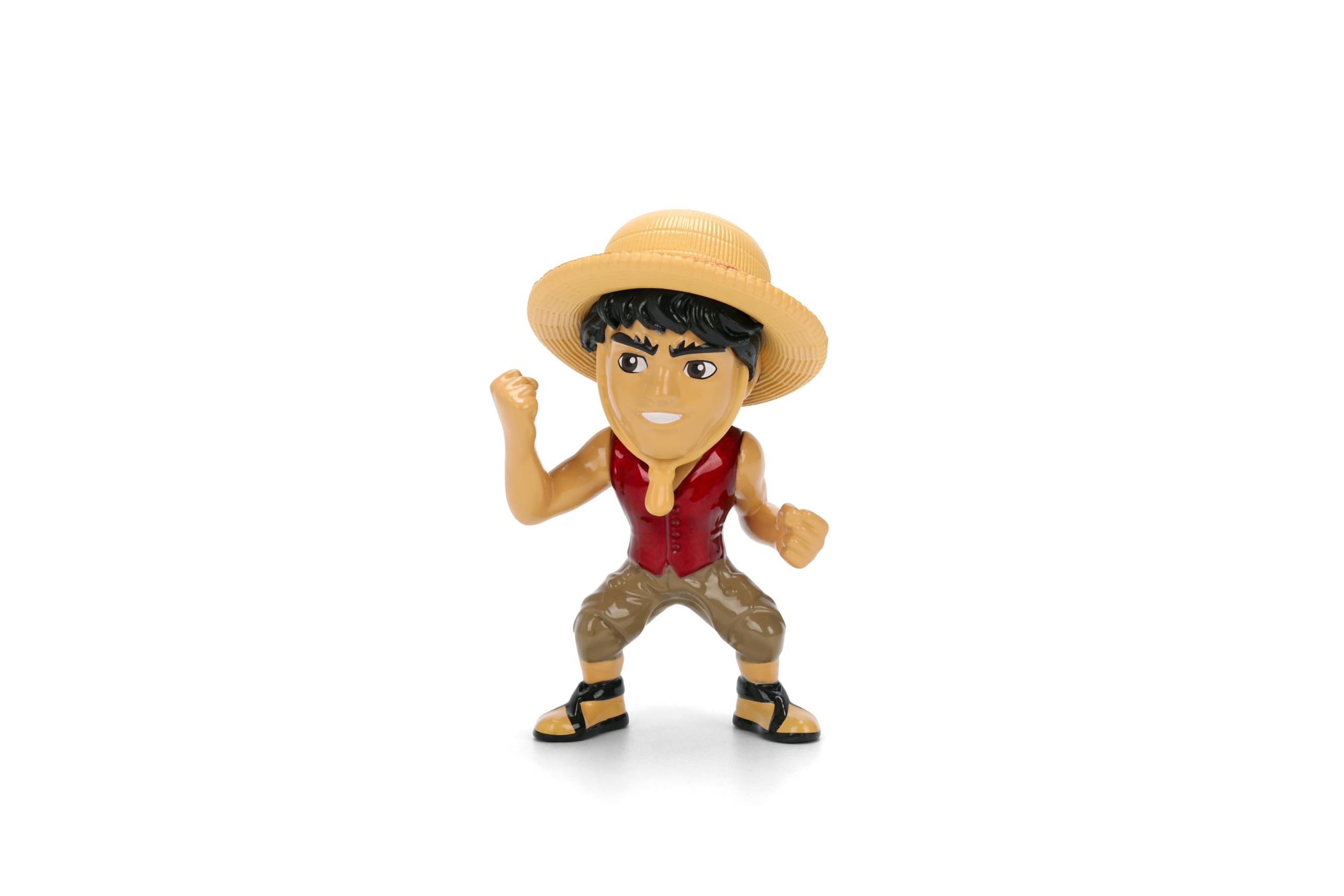Jada Toys One Piece Netflix - Set di 4 statuine in metallo pressofuso serie 1, motivo: Rufy, Nami, Zoro e Chopper