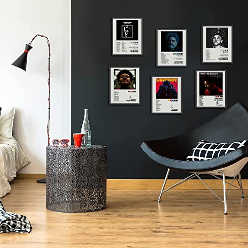 Henct Weeknd Poster Signed Limited Posters Music Album Cover Posters Print Set Of 6 Room Aesthetic Canvas Wall Art For Girl And Boy Teens Dorm Decor 8X10 Inch Unframed #TOP1
