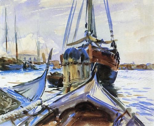 Impression d'art mural de Venise par John Singer Sargent, toile de maître vintage