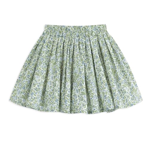 Curipeer Toddler Girls Short Ruffle High Waisted Floral Pleated Skirts 18M-8T2