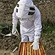 Best Bee Imkeroverall aus dickem Stoff und hochwertiger Baumwolle, robuster Reißverschluss, abnehmbare Kapuze, Werkzeugtaschen – Bienenzucht-Outfit gegen Wespen & Bienen SG (L)
